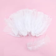 Hello Hobby White Goose Feathers for Crafts, 4.75 x 0.67 x 7.75, 1 Pack