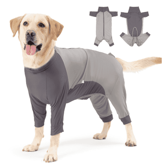 QARUN Full Body Coverage Dog Recovery Suit,Fur Control Versatile Cat Costume XXL