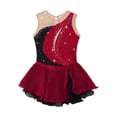 thumbnail image 5 of Vestido de baile lírico de Ballet para niñas, vestido de baile artístico con diamantes de imitación brillantes, disfraz de Leotardos de gimnasia rítmica con volantes, 5 of 5
