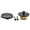 Black, variant on Tub Drain Stopper Kit with 2-Hole Overflow Faceplate Bathtub Drain Assembly