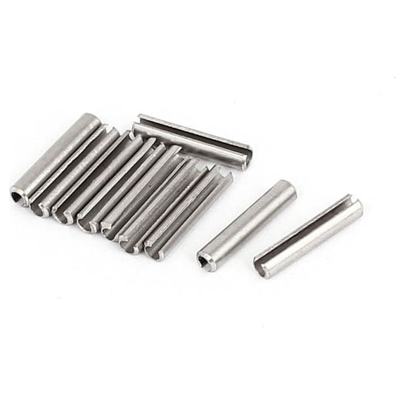 M2.5x14mm 304 Stainless Steel Split Spring Roll Dowel Pins Fasteners 10Pcs