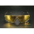 thumbnail image 2 of Versace Brown Mirror Gold Shield Men's Sunglasses VE2226 10027P 145, 2 of 6