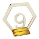 thumbnail image 2 of Números de de Acrílico Dorado para Base Rectangular para de Cumpleaños 9, 2 of 7