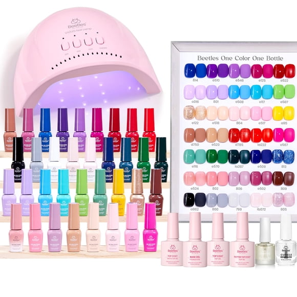 Kit de Esmaltes de Gel Beetles Seasonal Whispers 35 Colores
