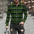 thumbnail image 7 of FDGIU Men's Fall Flannel Shirt - Button Down Plaid, Slim Fit Cozy Long Sleeve Fall Winter Layering Piece with Pocket, 7 of 7