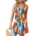 thumbnail image 2 of Qaspx Summer Dresses for Women Beach Sundresses Sleeveless Swimsuit Coverup Dress with Pockets, 2 of 6