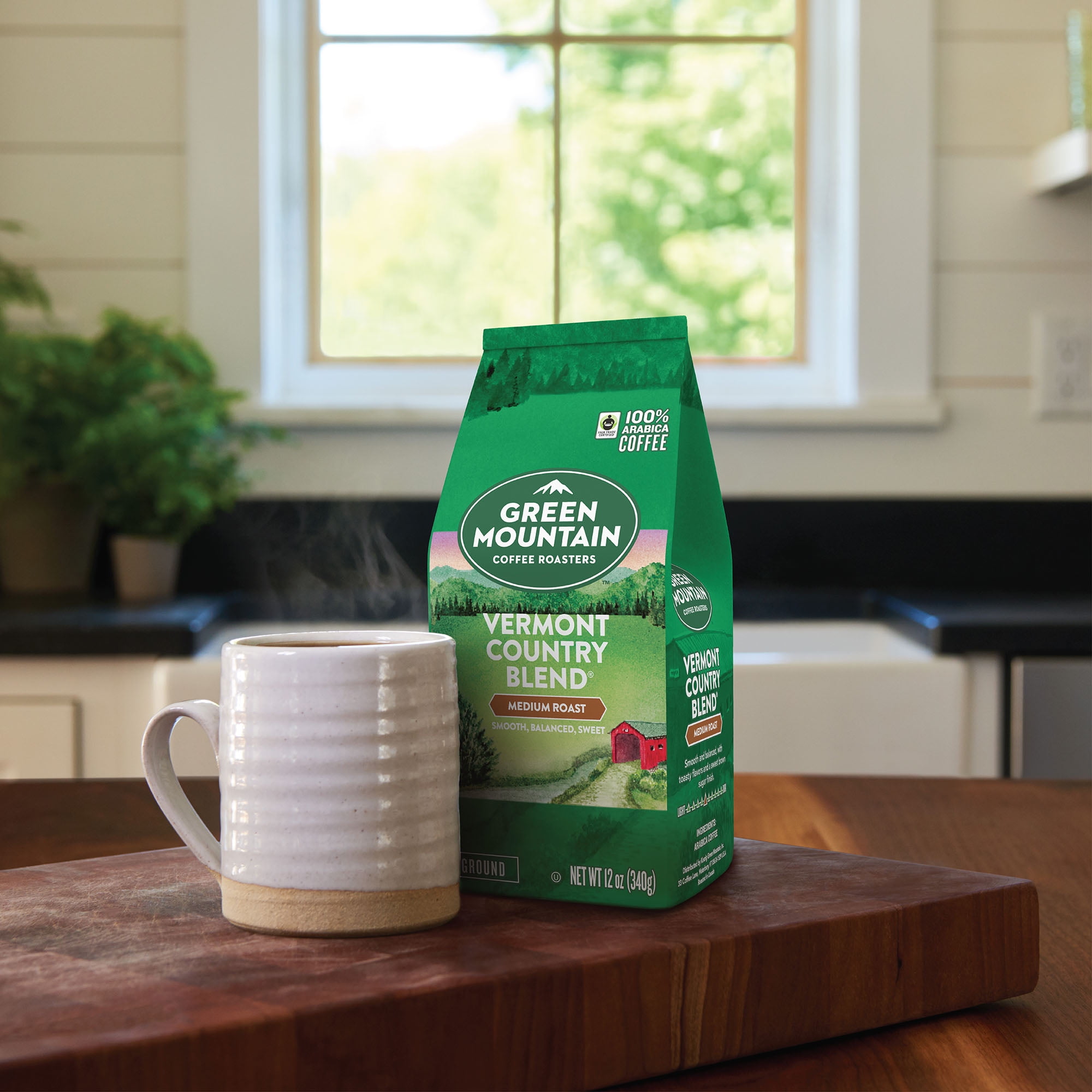 Green Mountain Coffee Roasters Vermont Country Blend Medium Roast Bagged 12oz Walmart Com Walmart Com
