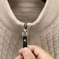 thumbnail image 5 of Yiliang Mens Sweater Quarter Zip Shirts Fall and Winter Long Sleeve Warm and Thermal Top Clothes ,Beige,XL, 5 of 6