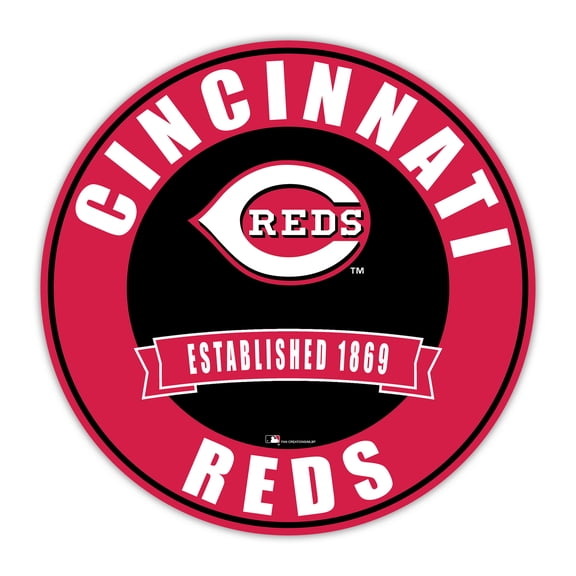 Cincinnati Reds 24" Circle with Banner
