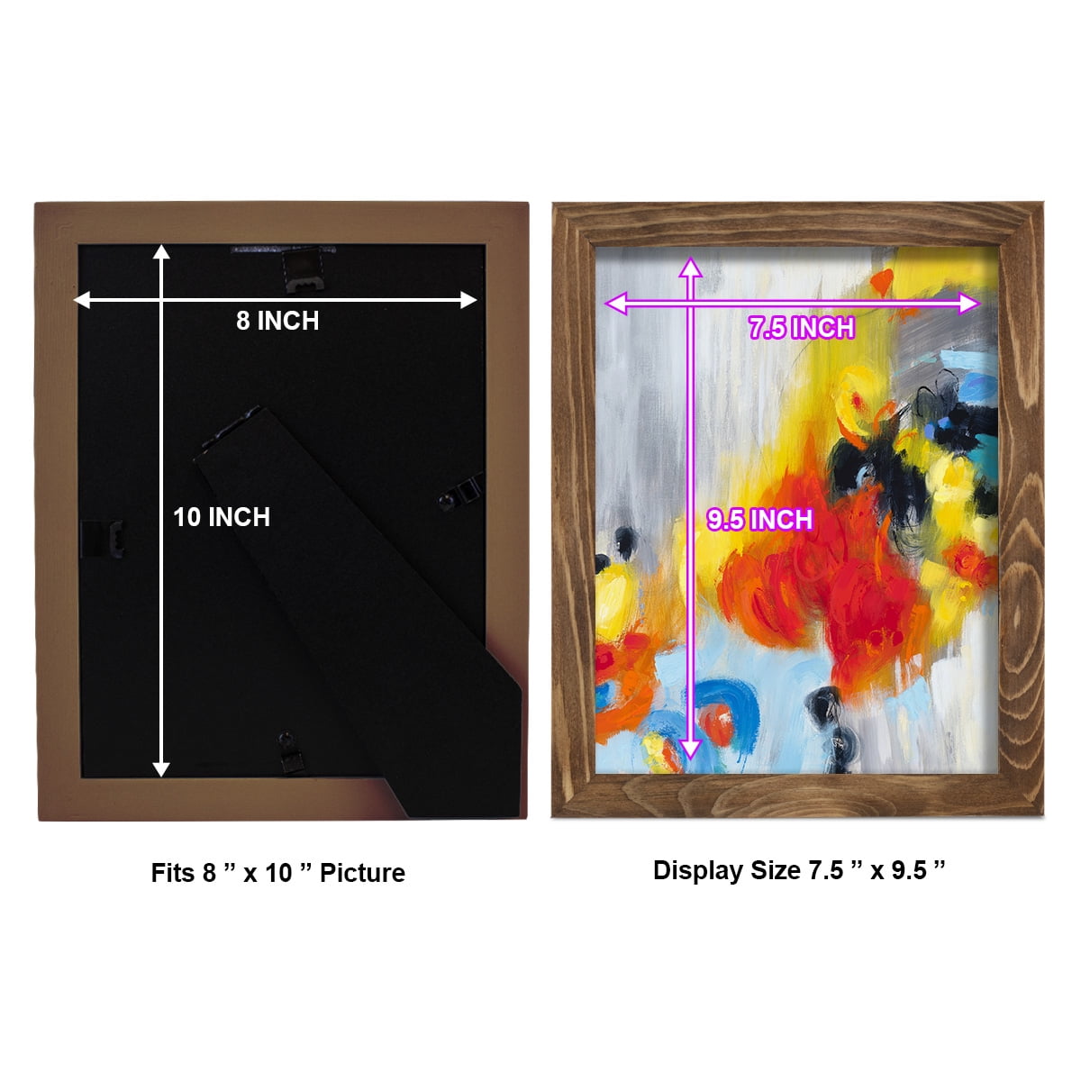In the Loop I -Framed Print w/glass-Walnut