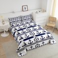 thumbnail image 4 of Erosebridal Nautical Anchor Comforter Sets Queen Size,Wheel Compass Bedding Queen Comforter Set,Lightweight Reversible Bedding Sets Queen with Comforter,Ocean Theme Decor, 4 of 8