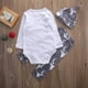 Sylvamorning Bébé Garçon Papa Petit Homme Coton T-Shirt + Pantalon + Chapeau 3PCS Vêtements Ensemble – image 5 sur 7