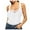 White, variant on Women Summer Tops Womens Sexy Summer Sleeveless Shirts Button Down Tank Tops Top Cleavage Camisole for Women plus Size 2x Girl Crack Business Casual Clothes Zip up Top Bright Bodysuit for Dark Gray