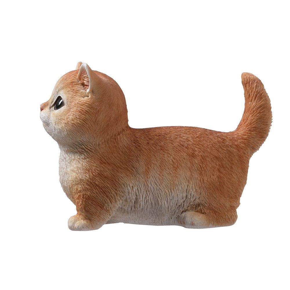 Sitting Cat Orange Tabby Statue