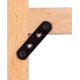 thumbnail image 4 of Soporte de montaje Soportes de esquina plana Fijación de soporte de placa Fijación de soporte plano de metal negro para fijación de muebles Hogar de bricolaje 20 piezas 20x80x3 mm, 4 of 5