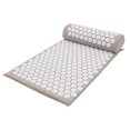 thumbnail image 1 of Yuarrent Colchoneta de acupresión, colchoneta de masaje, juego de almohada para cuello, pie, colchoneta de Yoga con aguja, cojín masajeador de Uniforme atlético Gris, 1 of 6