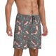 thumbnail image 2 of Balery Hedgehogs and Flowers1 Pantalones cortos de pijama de punto de algodón para hombre con cinturilla y bolsillos-X-Large, 2 of 6