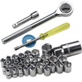 thumbnail image 2 of 40 Pcs Combination Socket Toolkit | Toolkit - Repair Tools | Industrial Tools Automobile Motorcycle Repair Tool Case Precision Socket Wrench Set | Extension Bar, Ratchet & Spinner Handle, 2 of 5