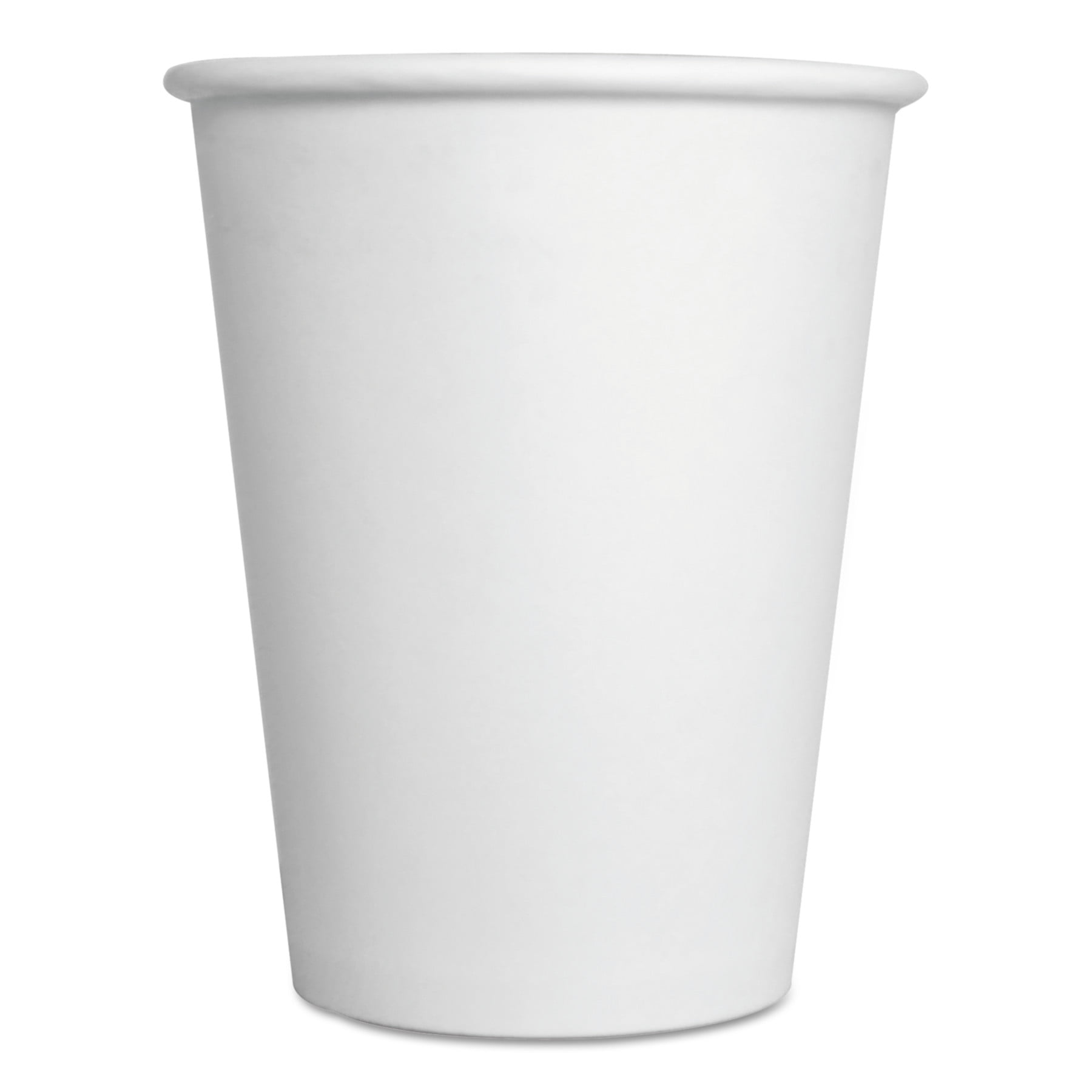 GEN White Paper Hot Cups, 12 oz, 1000 Count