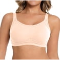 thumbnail image 2 of BiZtdJrK Women's Everyday Bras Adjustable Straps Full Coverage Wireless Bralettes Solid Color Comfy Push Up Bra Beige XL, 2 of 7