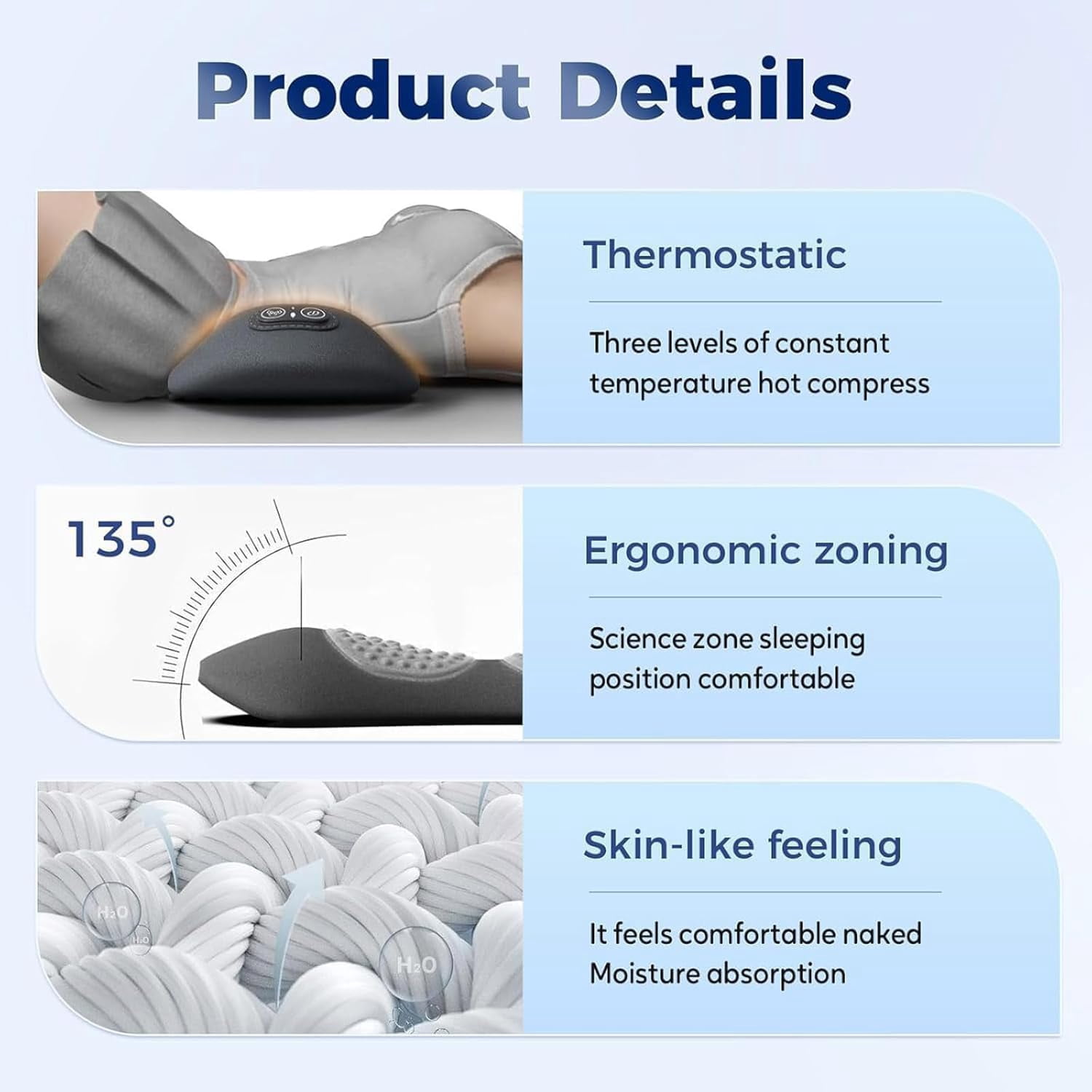 Smooth Spine Triple Fusion Back Massager, 2025 Upgraded 3 in 1 Back Massager, Massage Relaxer for Neck, Shoulders and Back Suitable for Pain Relief (#A)