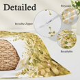 thumbnail image 3 of Yellow Eucalyptus Leaves Body Pillow Covers 20"x60", Spring Floral Summer Botanical Soft Brushed Microfiber Breathable Throw Pillow Covers, Pillowcase with Zipper for Couch Sofa Bedroom Living Room, 3 of 9