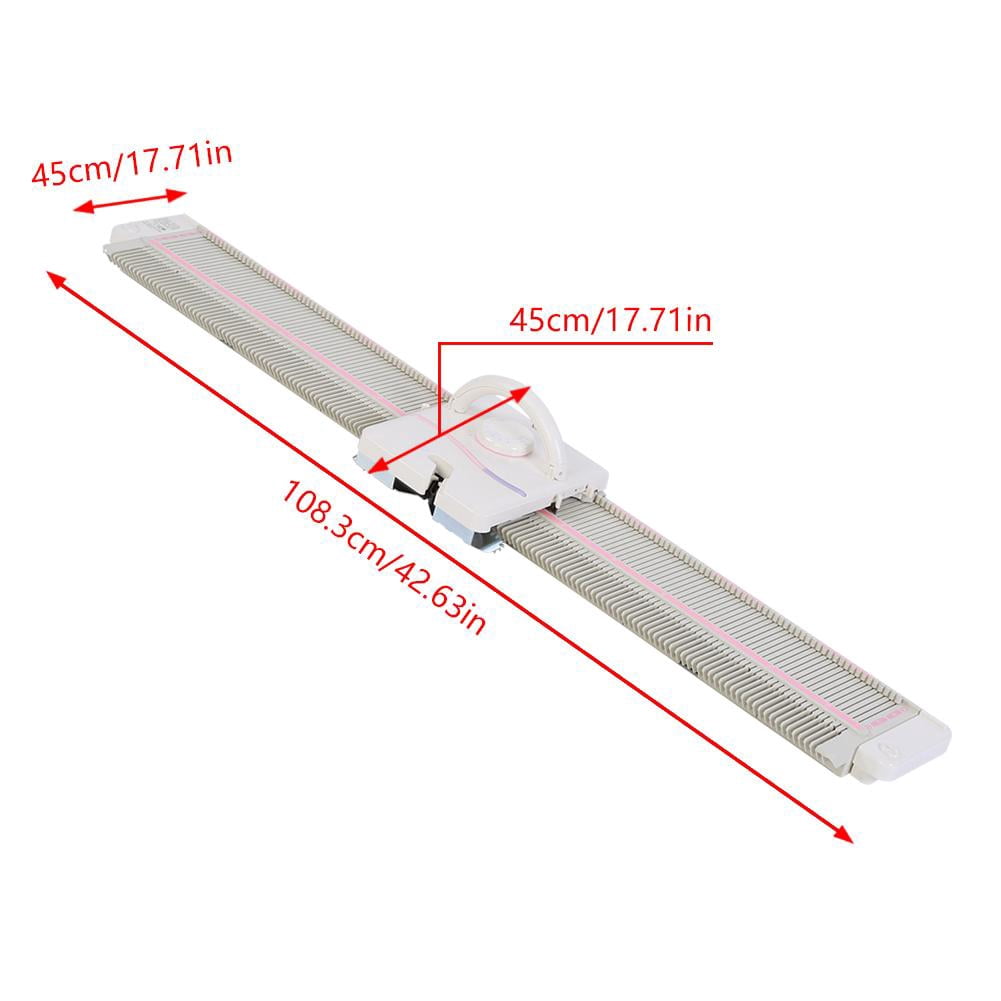 LYUMO LK150 6.5mm Mid Gauge 150 Stitches Plastic Domestic Knitting Machine with Accessories