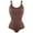 Brown, variant on Vaslanda 2 Pack Bodysuit for Women - Seamless Sleeveless Adjustable Spaghetti Strip Tops Shapewear Bodysuits