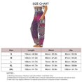 thumbnail image 2 of Shirred High Waist Pants Women Fashionable Loose Casual Print Pants with Pocket for Beach Party Purple Print XXL, 2 of 2