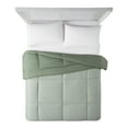 thumbnail image 2 of Serta Down Alternative Comforter 3D Embossed Grid Green, Twin/Twin XL, 2 of 3
