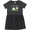 thumbnail image 3 of Inktastic Hey, Guess What? Chicken Butt Girls Toddler Dress, 3 of 5
