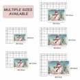 thumbnail image 6 of Teal Snowman Christmas Outdoor Rug 6x9 Ft, Non Slip Washable Area Rug, Xmas Tree Coastal Snowflake Starfish Patio Rugs Carpet Runner, Large Floor Mat for Indoor/Outdoor Deck Porch Camping, 6 of 8