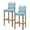 SkyBlue, variant on Turquoise Jellyfish Coastal Bar Stool Covers Set of 2, Summer Beach Ocean Seaweed Stretch Washable Bar Chair Covers with Backs, Removable Pub Counter Height Chair Cover for Kitchen Dining Room Cafe
