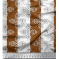 thumbnail image 1 of Soimoi polyester Crepe Fabric Damask Ethnic Print Fabric by Yard 42 Inch Wide, 1 of 3