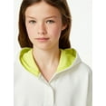thumbnail image 3 of Free Assembly Girls Color Block Hoodie Dress, Sizes 4-18, 3 of 4