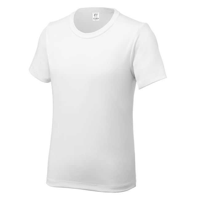 Gravity Threads UV Protection Poly Pro Youth Tee, White XS