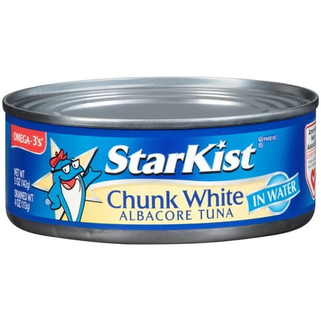 (4 Pack) StarKist Chunk White Albacore Tuna in Water, 5 Ounce