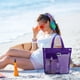 thumbnail image 4 of Uuiauoio Beach Tote Bag for Women, Large Mesh Holiday Handbag, Reusable Summer Casual Shoulder Bags for Travel Swimming,14.17x12.2inch Maximum Load 11.02 Pounds, 4 of 6