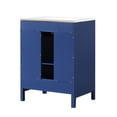thumbnail image 6 of Modern Bathroom Solution - 24" Blue Vanity Cabinet with Moru Glass Door, 6 of 6