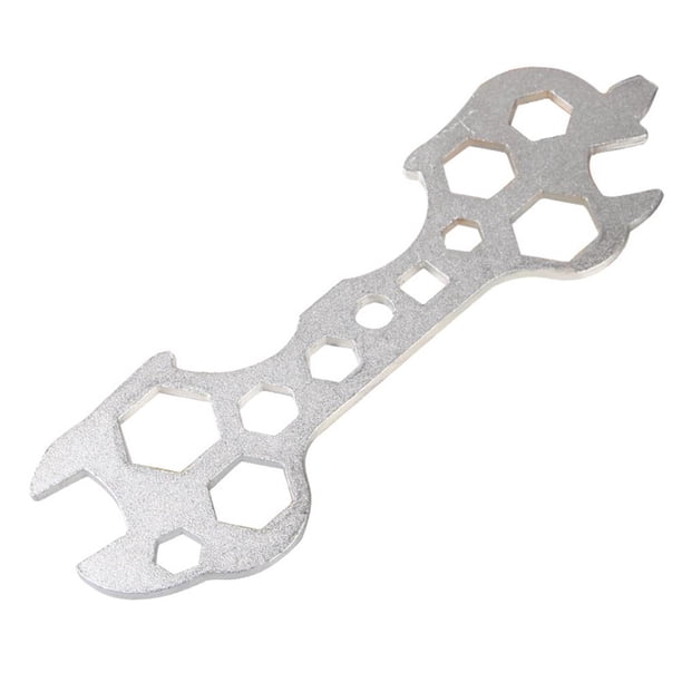Accesorios para bicicletas 15 en 1 llave hexagonal para bicicleta 5-17mm llave plana Kit de herramientas de reparación de extracción de acero Hugtrwg Para estrenar