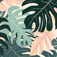 thumbnail image 6 of PIKWEEK Palm Leaves with Lush Branches and Leaves Tropical Jungle Palm Leaves Great for Home Kitchen/Parties/Holiday Dinner Round Tablecloth White, 6 of 8