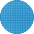thumbnail image 1 of Ahgly Company Machine Washable Indoor Round Transitional Neon Blue Area Rugs, 3' Round, 1 of 7