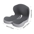 thumbnail image 6 of OIUR L-Shaped Integrated Seat Cushion Memory Foam Cushion with Lumbar Support Back And Seat Cushion for Tailbone Pain Relief Car Seat Office Chair, 6 of 7