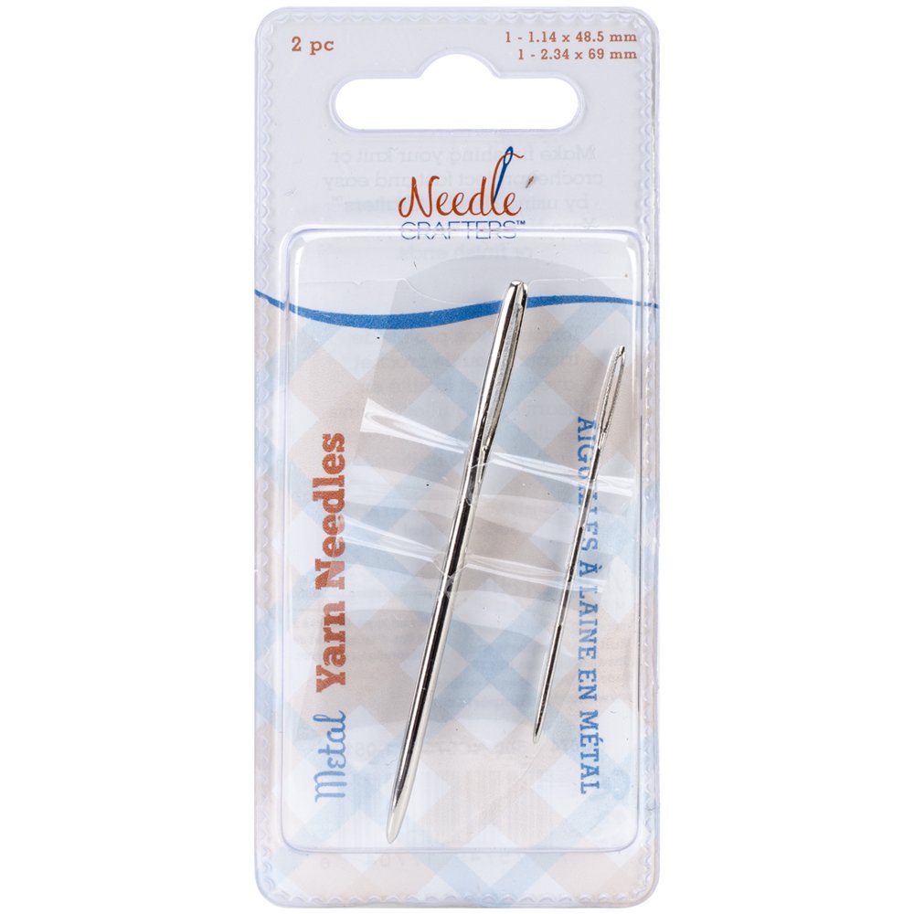 Needlecrafters Metal Yarn Finishing Needles 2/Pkg