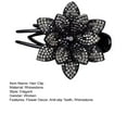 thumbnail image 7 of sunsanly Anti-slip Tooth Temperament Exquisite Hair Clip Shining Rhinestone Elegant Flower Decor Hairpin Hair Accessories, 7 of 7