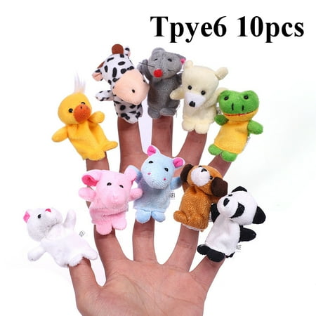 Girl Full Body Puppet Family Members Finger Hand Puppet Play Learn Story Toy for girl boy Birthday Gifts ()