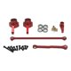 thumbnail image 2 of Enlaces de amarre de barra de dirección Juego de dirección de coche RC Suministro de accesorios a escala para vehículos RC DIY rojo, 2 of 9