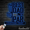 thumbnail image 3 of Handmadetneonsign Best Dad By Par Metal Wall Art, Disc Golf Metal Sign Wall Decor, Sport Metal Decor, 3 of 5