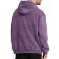 thumbnail image 4 of Resicozy Acid Wash Hoodie Crewneck Sweatshirt for Mens Pullover Oversized Men's Fashion Hoodies Sweatshirts Vintage Tops Purple L, 4 of 6