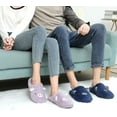 thumbnail image 5 of FJWYSANGU Women Men Memory Foam Home Slippers Cozy Slip on Cute Animal Slippers Comfy Couple House Shoes Indoor Outdoor, 5 of 6